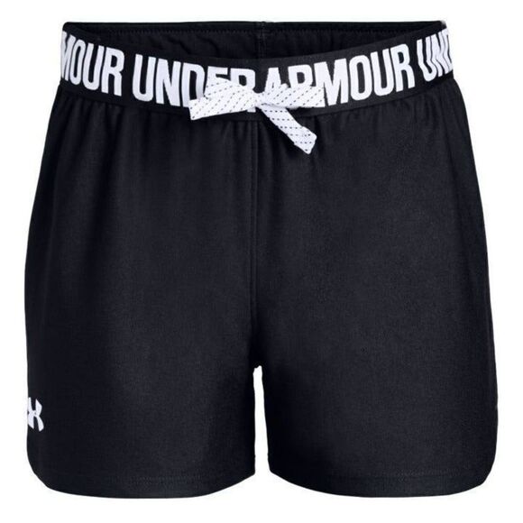 Under Armour Girls Play Up Black UA Shorts Small NWOT - Picture 1 of 7